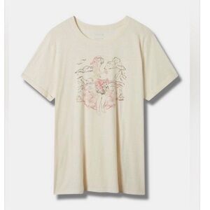 Torrid Paradise Relaxed Fit Heritage Slub Crew Neck Roll Sleeve Tee